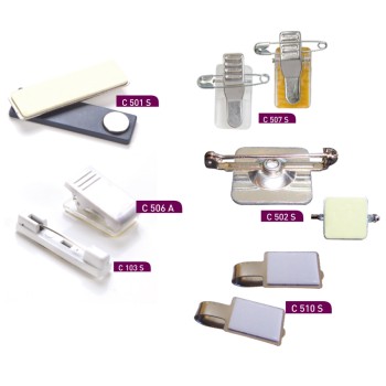 İğneli Yapışkanlı Klips Kare  İğneli Yapışkanlı Klips Kare