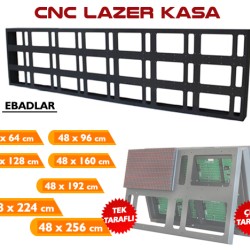 128X48 Cnc Tabela Kasası Tek Taraflı 