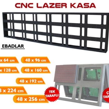 128X48 Cnc Tabela Kasası Tek Taraflı 