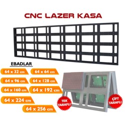 128X64 Cnc Tabela Kasası Tek Taraflı 