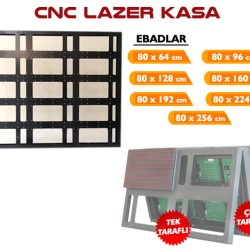 160X80 Cnc Tabela Kasası Tek Taraflı 