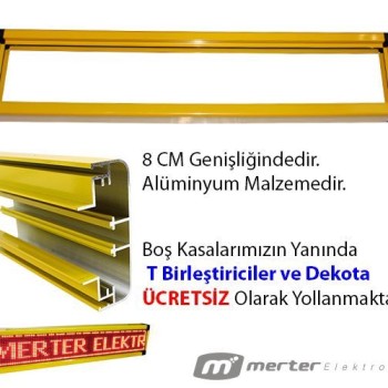 256-96 Çiftli Led Tabela Kasası 