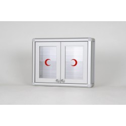 Aluminyum Ecza Dolabı 2 Kapakli 