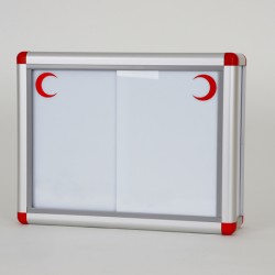Ecza Dolabı Sürgülü Beyaz Kapak 