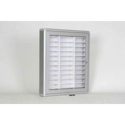 Kapaklı Kilitli Kart Kimlik Kartı Dolabı 39 Kişilik  