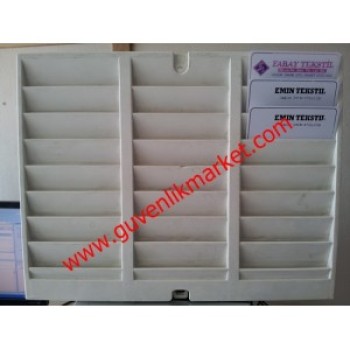 Kimlik Karti Koyma Kutusu Plastik 24 Kisilik 