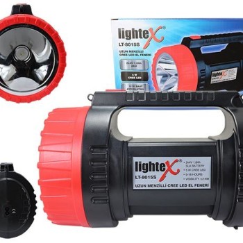 Lightex Lt-8015S 5W Cree Led 2 Kademeli Şarjlı El Feneri 