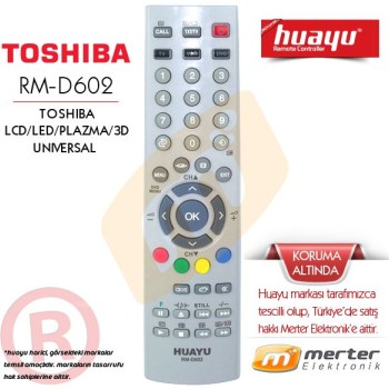 Toshiba Lcd-Led-Plazma Tv Kumandası Huayu Rm-D602 